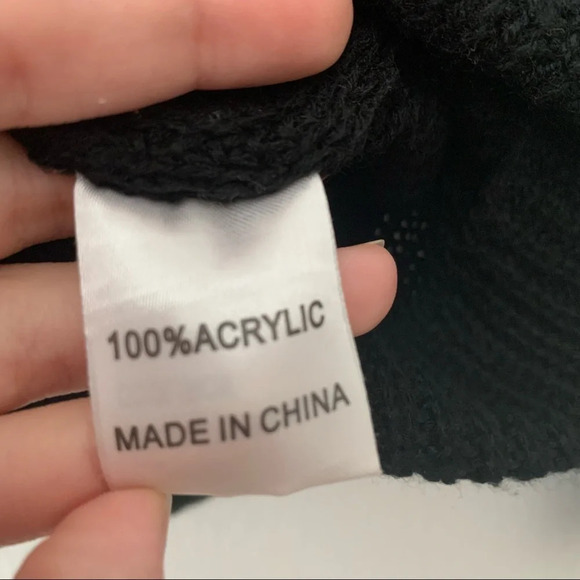 Seek the Label black knit cropped sweater S - Picture 3 of 6